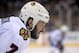BOSTON, MA - JUNE 17: Brent Seabrook #7 of the Chicago Blackhawks looks on during the first period against the Boston Bruins Game Three of the 2013 NHL Stanley Cup Final at TD Garden on June 17, 2013 in Boston, Massachusetts. (Photo by Harry How/Getty Images)