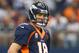 ARLINGTON, TX - OCTOBER 06: Peyton Manning #18 of the Denver Broncos at AT&T Stadium on October 6, 2013 in Arlington, Texas. (Photo by Ronald Martinez/Getty Images)