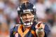 Oct 6, 2013; Arlington, TX, USA; Denver Broncos quarterback Peyton Manning (18) points as he signals prior to the snap against the Dallas Cowboys at AT&T Stadium. Mandatory Credit: Matthew Emmons-USA TODAY Sports