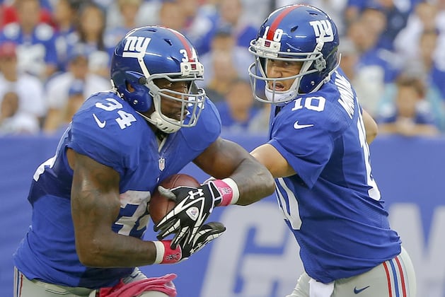 Giants' Jacobs Ready to Handle 'Full Workload' vs. Bears