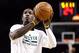 Oct 9, 2013; Providence, RI, USA; Boston Celtics small forward Gerald Wallace (45) warms up prior to a game against the New York Knicks at Dunkin Donuts Center. Mandatory Credit: Mark L. Baer-USA TODAY Sports