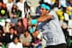 TOKYO, JAPAN - OCTOBER 06: Juan Martin Del Potro of Argentina in action during his men's singles final match against Milos Raonic of Canada on day seven of the Rakuten Open at Ariake Colosseum on October 6, 2013 in Tokyo, Japan. (Photo by Koji Watanabe/Getty Images)
