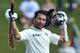 CENTURION, SOUTH AFRICA - DECEMBER 19: Sachin Tendulkar of India celebrates his 50th Test century during day 4 of the 1st Test match between South Africa and India at SuperSport Park on December 19, 2010 in Centurion, South Africa. (Photo by Duif du Toit/Gallo Images/Getty Images)