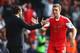 SOUTHAMPTON, ENGLAND - SEPTEMBER 28: Rickie Lambert (R) of Southampton celebrates with his manager Mauricio Pochettino after scoring during the Barclays Premier League match between Southampton and Crystal Palace at St Mary's Stadium on September 28, 2013 in Southampton, England. (Photo by Paul Gilham/Getty Images)