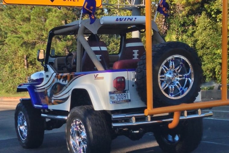 LSU Football Fan Has the Ultimate Tigers-Themed Tailgate Car