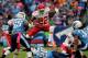 NASHVILLE, TN - OCTOBER 06: Dexter McCluster #22 of the Kansas City Cheifs jumps over Alterraun Verner #20 of the Tennessee Titans at LP Field on October 6, 2013 in Nashville, Tennessee. (Photo by Frederick Breedon/Getty Images)