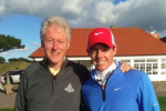 McIlroy Tees Off with Former President Clinton