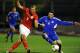 SERRAVALLE, ITALY - OCTOBER 10: Harry Kane of England beats Marco Berardi of San Marino to score his team's third goal during the 2015 UEFA European U21 Championships Qualifying Group 1 match between San Marino U21 and England U21 on October 10, 2013 in Serravalle, Italy. (Photo by Giuseppe Bellini/Getty Images)
