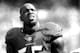 MIAMI GARDENS, FL - OCTOBER 06: (EDITORS NOTE: Image has been converted to black and white.) Terrell Suggs #55 of the Baltimore Ravens looks on during a game against the Miami Dolphins at Sun Life Stadium on October 6, 2013 in Miami Gardens, Florida. (Photo by Mike Ehrmann/Getty Images)
