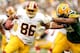 GREEN BAY, WI - SEPTEMBER 15: Jordan Reed #86 of the Washington Redskins carries the ball against Brad Jones #59 of the Green Bay Packers at Lambeau Field on September 15, 2013 in Green Bay, Wisconsin. (Photo by Matthew Stockman/Getty Images)
