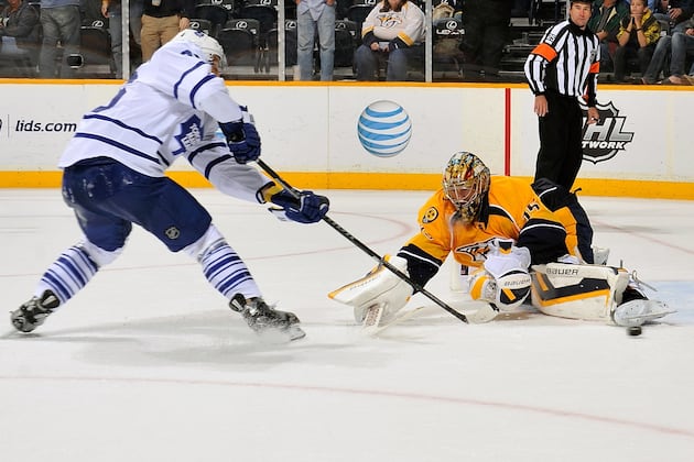 Maple Leafs Blank Predators Behind Bernier