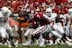 DALLAS - OCTOBER 11: Running back DeMarco Murray #7 of the Oklahoma Sooners runs the ball against the Texas Longhorns during the Red River Rivalry at the Cotton Bowl on October 11, 2008 in Dallas, Texas. (Photo by Ronald Martinez/Getty Images)