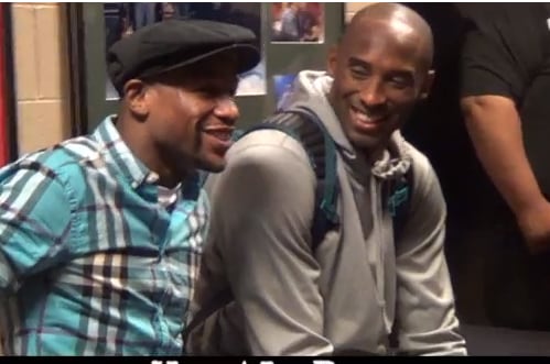 Video of Kobe Bryant and Floyd Mayweather Jr. Chatting Is Delightful