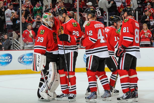 Handzus, Blackhawks Hang on vs. Islanders