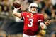 NEW ORLEANS, LA - SEPTEMBER 22: Carson Palmer #3 of the Arizona Cardinals drops back to pass against the New Orleans Saints during a game at the Mercedes-Benz Superdome on September 22, 2013 in New Orleans, Louisiana. The Saints defeated the Cardinals 31-7. (Photo by Stacy Revere/Getty Images)