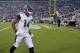 Aug 24, 2013; Jacksonville, FL, USA; Jacksonville Jaguars wide receiver Justin Blackmon (14) reacts after scoring a touchdown during the first quarter of their game against the Philadelphia Eagles at EverBank Field. Mandatory Credit: Phil Sears-USA TODAY Sports