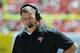 TAMPA, FL - SEPTEMBER 29: Coach Greg Schiano of the Tampa Bay Buccaneers directs play against the Arizona Cardinals September 29, 2013 at Raymond James Stadium in Tampa, Florida. Arizona won 13 - 10. (Photo by Al Messerschmidt/Getty Images)