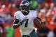 DENVER, CO - SEPTEMBER 29: Quarterback Michael Vick #7 of the Philadelphia Eagles in action against the Denver Broncos at Sports Authority Field Field at Mile High on September 29, 2013 in Denver, Colorado. (Photo by Justin Edmonds/Getty Images)
