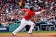 BOSTON, MA - OCTOBER 04: Shane Victorino #18 of the Boston Red Sox hits against the Tampa Bay Rays during Game One of the American League Division Series at Fenway Park on October 4, 2013 in Boston, Massachusetts. (Photo by Jim Rogash/Getty Images)