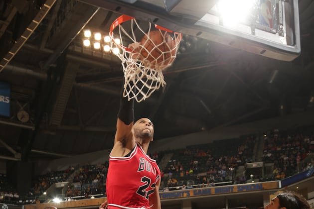 Taj Gibson Throws Down Poster Dunk on Kevin Seraphin in Rio