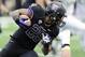 Oct 12, 2013; Seattle, WA, USA; Washington Huskies running back Bishop Sankey (25) carries the ball against the Oregon Ducks during the 1st half at Husky Stadium. Mandatory Credit: Steven Bisig-USA TODAY Sports