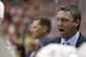 Oct 12, 2013; Washington, DC, USA; Colorado Avalanche head coach Patrick Roy yells from behind the bench against the Washington Capitals in the second period at Verizon Center. The Avalanche won 5-1. Mandatory Credit: Geoff Burke-USA TODAY Sports