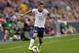 Oct 11, 2013; Kansas City, KS, USA; United States midfielder Alejandro Bedoya (11) brings the ball up field against Jamaica during the second half at Sporting Park. The United States won 2-0. Mandatory Credit: Peter G. Aiken-USA TODAY Sports