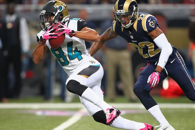 Cecil Shorts Questionable to Return vs. Broncos Due to Shoulder Sprain