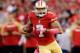 SAN FRANCISCO, CA - OCTOBER 06: Colin Kaepernick #7 of the San Francisco 49ers runs the ball gainst the Houston Texans during their game at Candlestick Park on October 6, 2013 in San Francisco, California. (Photo by Ezra Shaw/Getty Images)