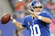 EAST RUTHERFORD, NJ - OCTOBER 06: Eli Manning #10 of the New York Giants looks to pass during the fourth quarter against the Philadelphia Eagles at MetLife Stadium on October 6, 2013 in East Rutherford, New Jersey. The Eagles defeat the Giants 36-21. (Photo by Maddie Meyer/Getty Images)
