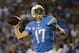 SAN DIEGO, CA - OCTOBER 14: Philip Rivers #17 of the San Diego Chargers throws the ball against the Indianapolis Colts on October 14, 2013 at Qualcomm Stadium in San Diego, California. (Photo by Donald Miralle/Getty Images)