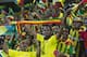 NELSPRUIT, SOUTH AFRICA - JANUARY 25: Ethiopia fans enjoy the atmosphere during the 2013 African Cup of Nations match between Burkina Faso and Ethiopia from Mbombela Stadium on January 25, 2013 in Nelspruit, South Africa. (Photo by Manus van Dyk/Gallo Images/Getty Images)