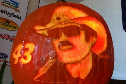 Awesome Richard Petty Jack-O-Lantern