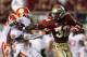 TALLAHASSEE, FL - SEPTEMBER 22: James Wilder Jr. #32 of the Florida State Seminoles runs away from Bashaud Breeland #17 of the Clemson Tigers during their game at Doak Campbell Stadium on September 22, 2012 in Tallahassee, Florida. (Photo by Streeter Lecka/Getty Images)