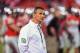 COLUMBUS, OH - SEPTEMBER 28: Head Coach Urban Meyer of the Ohio State Buckeyes watches his team warm up before a game against the Wisconsin Badgers at Ohio Stadium on September 28, 2013 in Columbus, Ohio. (Photo by Jamie Sabau/Getty Images)