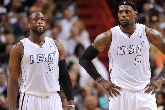 LeBron James Finds Dwyane Wade for Alley-Oop Dunk Against Wizards