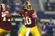 ARLINGTON, TX - OCTOBER 13: Robert Griffin III #10 of the Washington Redskins throws a pass in the first quarter of a game against the Dallas Cowboys on at AT&T Stadium October 13, 2013 in Arlington, Texas. (Photo by Tom Pennington/Getty Images)