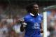 MANCHESTER, ENGLAND - OCTOBER 05: Romelu Lukaka of Everton celebrates scoring during the Barclays Premier League match between Manchester City and Everton at the Etihad Stadium on October 5, 2013 in Manchester, England. (Photo by Michael Steele/Getty Images)