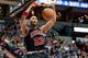 Mar 24, 2013; Minneapolis, MN, USA; Chicago Bulls power forward Taj Gibson (22) dunks against the Minnesota Timberwolves in the second quarter at Target Center. Bulls won 104-97. Mandatory Credit: Greg Smith-USA TODAY Sports