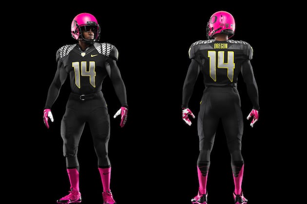 Oregon Football Pays Tribute to Breast Cancer Awareness with Pink Uniforms