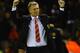 SUNDERLAND, ENGLAND - OCTOBER 05: David Moyes of Manchester United salutes the fans after victory in the Barclays Premier League match between Sunderland and Manchester United at Stadium of Light on October 5, 2013 in Sunderland, England. (Photo by Laurence Griffiths/Getty Images)