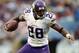 Sep 15, 2013; Chicago, IL, USA; Minnesota Vikings running back Adrian Peterson (28) during the fourth quarter against the Chicago Bears at Soldier Field. The Bears won 31-30. Mandatory Credit: Jerry Lai-USA TODAY Sports
