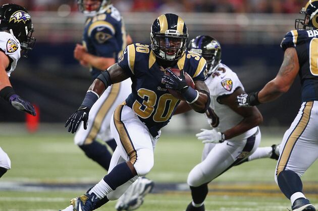 Stacy's Style Revs Up Rams' Rushing Attack