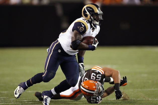 Stacy, Long Return to Rams Practice