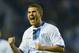 LEICESTER, ENGLAND - JANUARY 11: Adrian Mutu of Chelsea celebrates scoring during the FA Barclaycard Premiership match between Leicester City and Chelsea at the Walkers Stadium on January 11, 2004 in Leicester, England. (Photo by Ross Kinnaird/Getty Images)