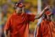 Sep 21, 2013; Baton Rouge, LA, USA; Auburn Tigers head coach Gus Malzahn against the LSU Tigers during the second half of a game at Tiger Stadium. LSU defeated Auburn 35-21. Mandatory Credit: Derick E. Hingle-USA TODAY Sports