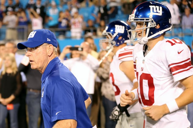 Coach Coughlin Stands by QB Eli Manning