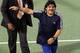 DUBAI, UNITED ARAB EMIRATES - FEBRUARY 20: Football legend, Diego Maradona attends play during day three of the WTA Dubai Duty Free Tennis Championship on February 20, 2013 in Dubai, United Arab Emirates. (Photo by Julian Finney/Getty Images)