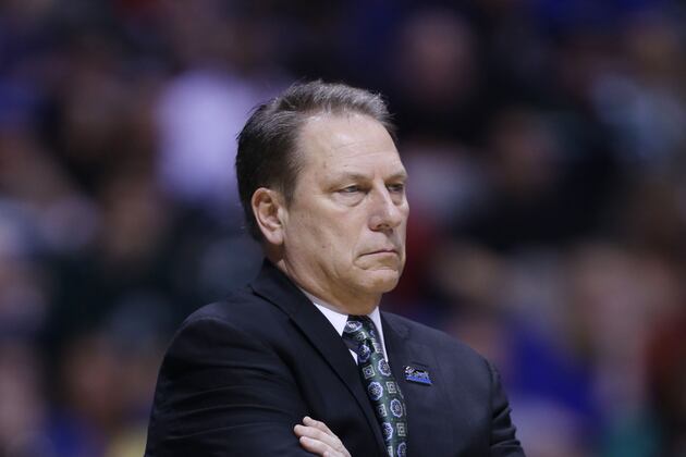 Michigan State's Tom Izzo Gets Shot out of a Cannon? (VIDEO)