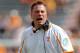 Sep 28, 2013; Knoxville, TN, USA; Tennessee Volunteers head coach Butch Jones during the second half against the South Alabama Jaguars at Neyland Stadium. Tennessee won 31 to 24. Mandatory Credit: Randy Sartin-USA TODAY Sports